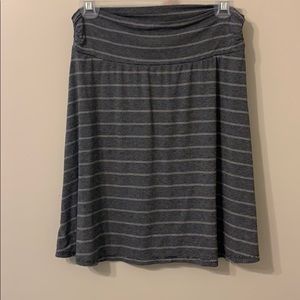 Black and white stripe skirt, size medium
